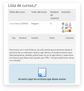 Subida desde sesiones