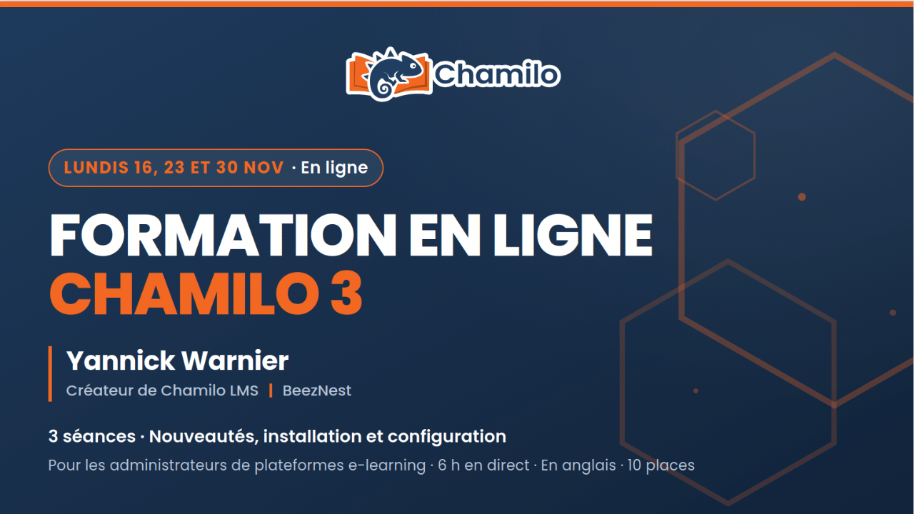 Bandeau d'appel à un cours en ligne sur Chamilo 3